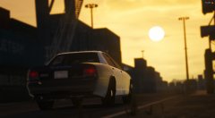 Port Police in the sunset.