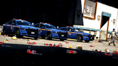 New York State Police - Chargers at the shop