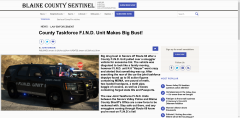 Blaine County Sentinel: F.I.N.D. Unit Drug Bust