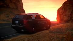 Sunset in the desert.