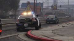 Chasing suspect through Davis