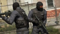 Searching for a wanted felon around Grove Street