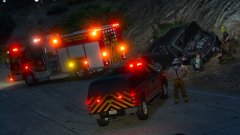 Single Vehicle MVA Rollover.. Fire Rescue on Scene