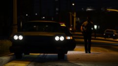 Walking up with caution