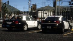 LAPD Caprice and Victoria