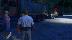 OOS for dropping debris over the road