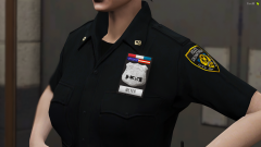 3D LCPD Badge with Medals