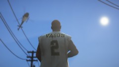 Keeping an eye on a heavily armed Vagos gangmember until backup arrives