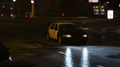 Late rainy night downtown Los Santos patrol