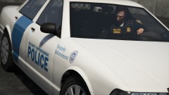 SEP officer patrolling