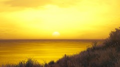 Sunset at the coast