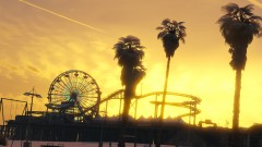 Santa Monica Pier at sunset