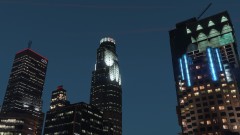 US Bank tower at night!
