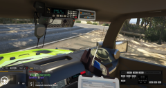 Inide park ranger jeep