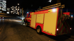 Fire Engine With Police Car.png