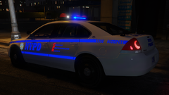 2016 NYPD Reflective Impala with message board.