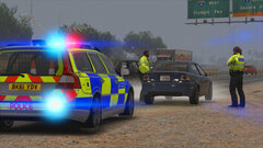 Roads & Transport Policing Officers stop a car with no MOT