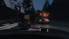 Dashcam at Ambulance accident