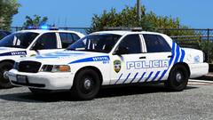 P.R. State police fictional "zebra" design
