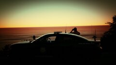 Taking in the sunset.