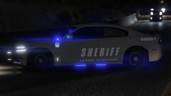 North Texas Criminal Interdiction Unit Charger with Reflective texture.