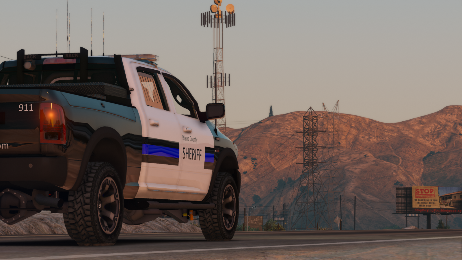 Thin Blue Line Blaine County Sheriff mini pack