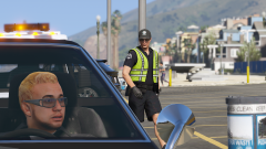 Traffic Stop Next to Del Perro Pier