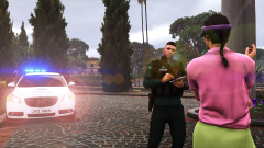 Local Policing unit taking a statement