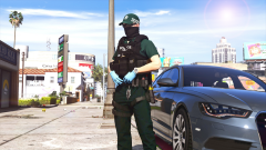 ARU Officer helping during a Stop & Search