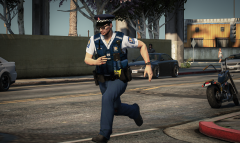 New Zealand Police Officer in Pursuit