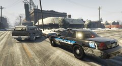 PPD CVPI on scene at a crash