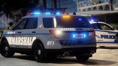 Marshal on Scene Helping Sandy PD