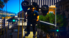Officer Jetpack on the Way