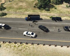 Multiple agencys responding to a car fire