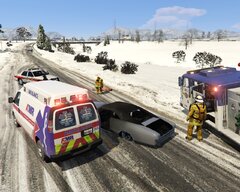 A vehicle fire in North Dakota.