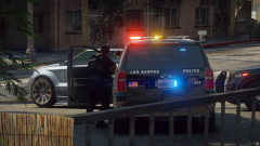 Los Santos Police units on-scene of a high risk stop
