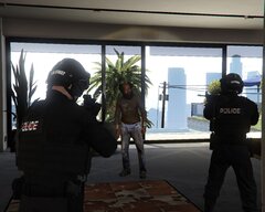 LA SWAT during a raid