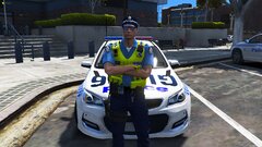 Acting Sergeant Josh Brown is ready to fight crime and hand out tickets