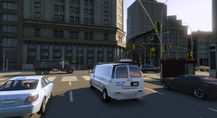 NYPD Van Near Times Square