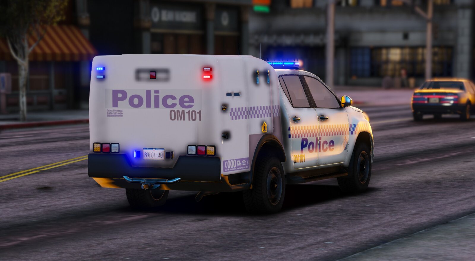OM101 responding to a parking lot crash in Pillbox Hill. GTA V