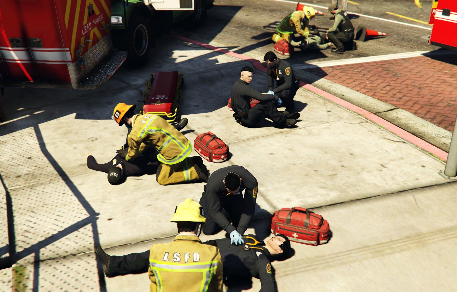 Los Santos Fire Department RA 10 MVA