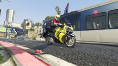 Greek motorcycle EMT responding
