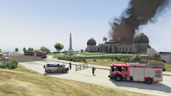 Dutch authorities trying to get a fire under control. (2/2)