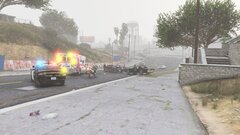 CHP Units On Scene At An MVA