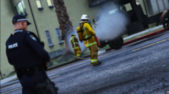 Truck fire extinguished