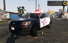 LSPD Explorer Vandalised