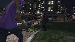 Austrian police attempting to reinstate order during rioting. (3/6)