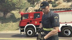 Greek fire service fighting a forest fire (1/3)