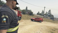 Greek fire service fighting a forest fire (3/3)