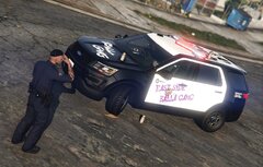 LSPD Explorer Vandalised